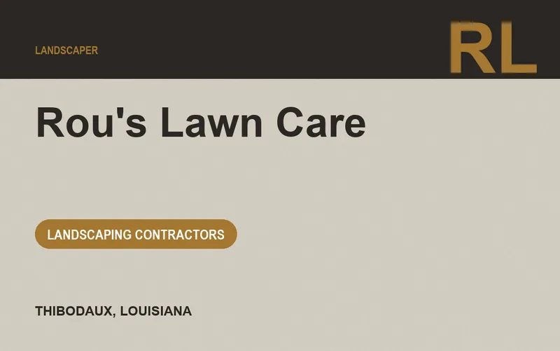 Rou's Lawn Care in Thibodaux, Louisiana
