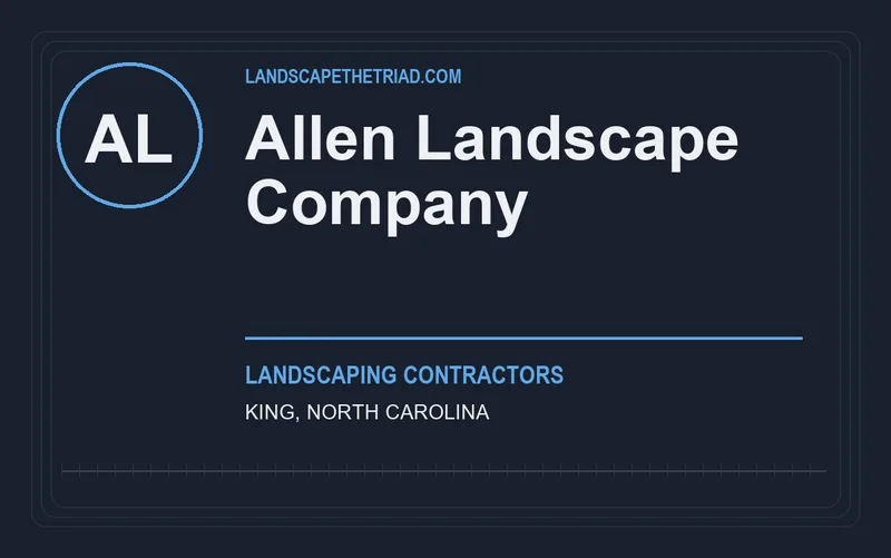 Allen Landscape Company in King, North Carolina