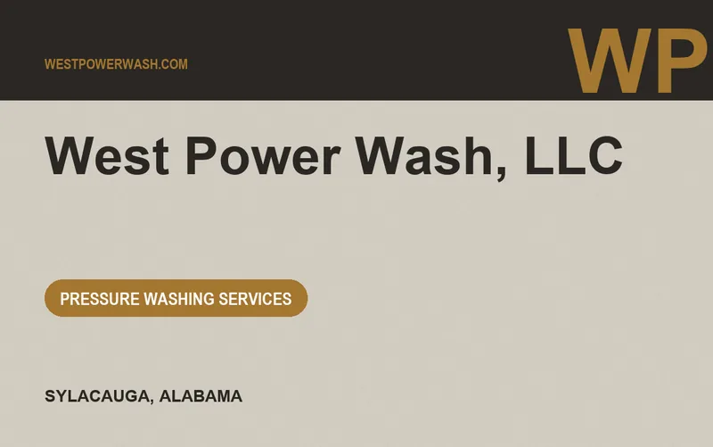 West Power Wash, LLC in Sylacauga, Alabama