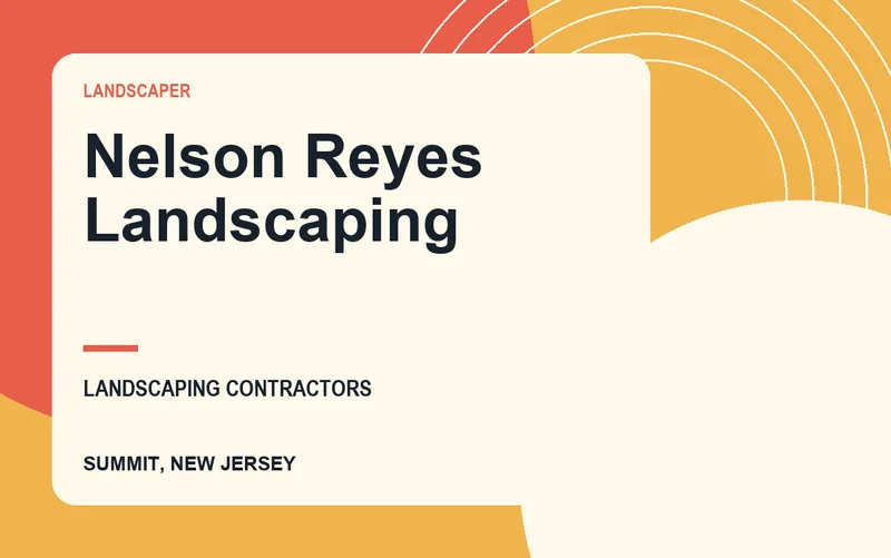 Nelson Reyes Landscaping in Summit, New Jersey