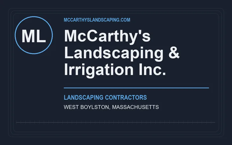 McCarthy's Landscaping & Irrigation Inc. in West Boylston, Massachusetts