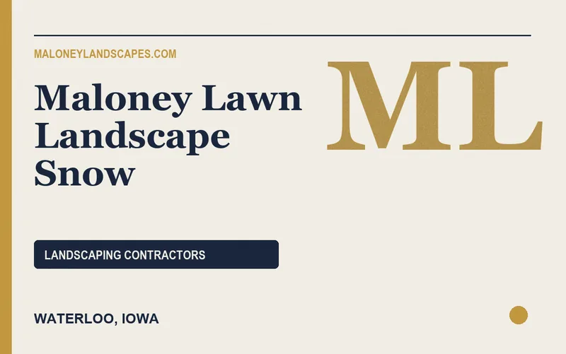 Maloney Lawn Landscape Snow in Waterloo, Iowa