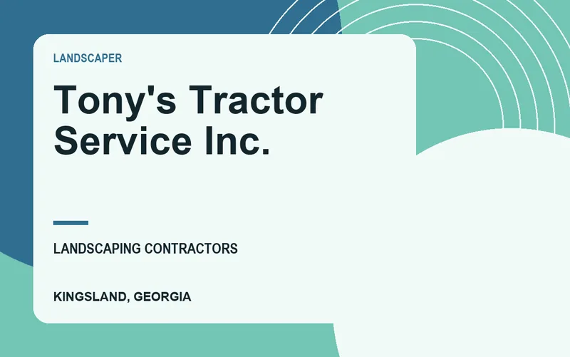 Tony's Tractor Service Inc. in Kingsland, Georgia