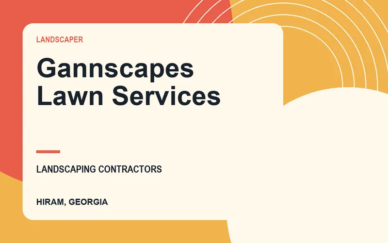 Gannscapes Lawn Services in Hiram, Georgia
