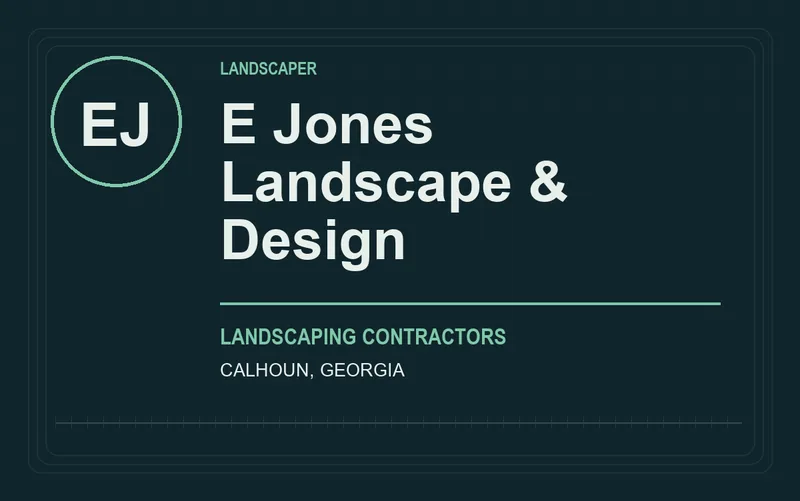 E Jones Landscape & Design in Calhoun, Georgia