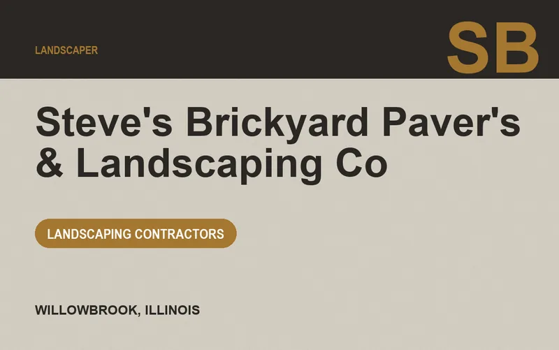 Steve's Brickyard Paver's & Landscaping Co in Willowbrook, Illinois