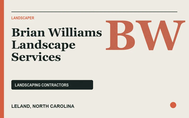 Brian Williams Landscape Services in Leland, North Carolina