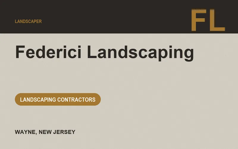 Federici Landscaping in Wayne, New Jersey