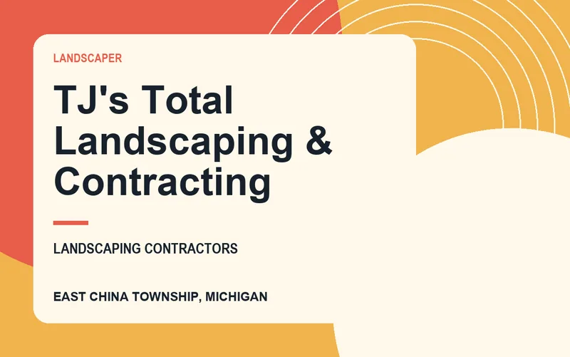TJ's Total Landscaping & Contracting in East China Township, Michigan
