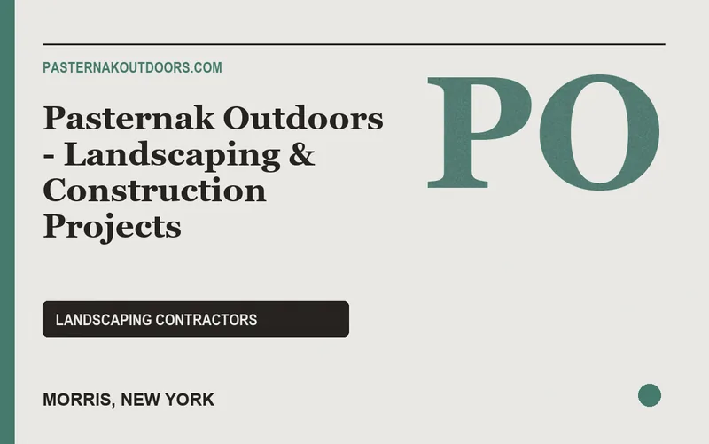 Pasternak Outdoors - Landscaping & Construction Projects in Morris, New York