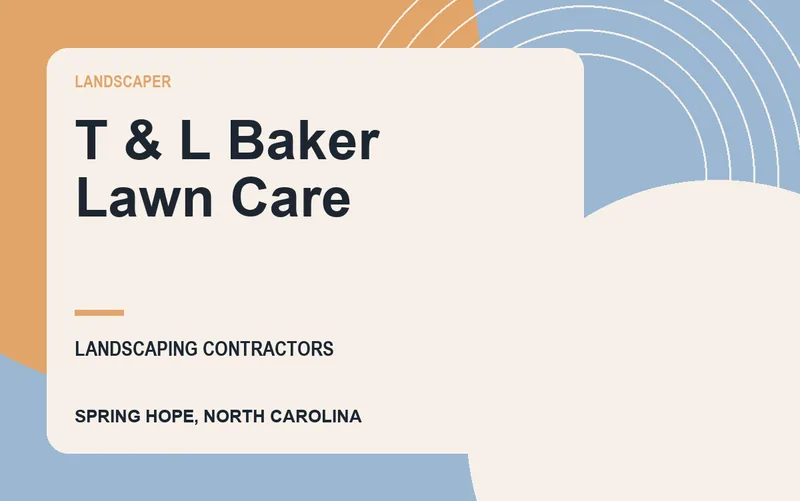T & L Baker Lawn Care in Spring Hope, North Carolina