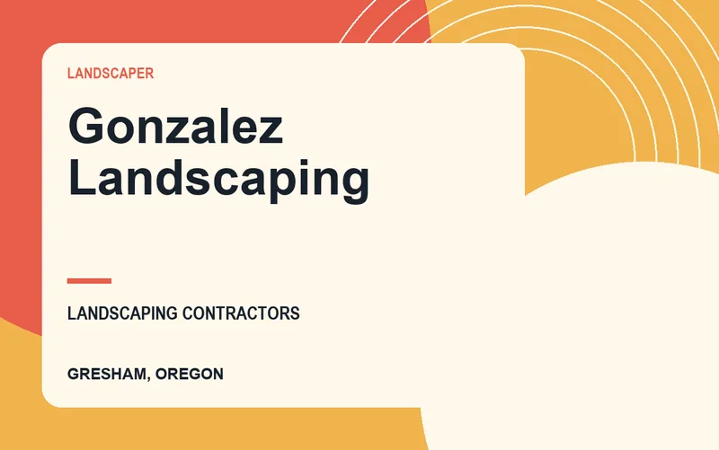 Gonzalez Landscaping in Gresham, Oregon