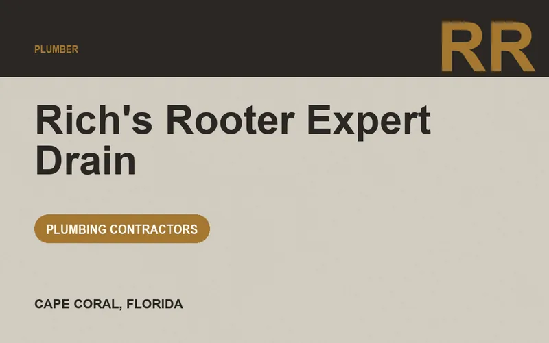 Rich's Rooter Expert Drain in Cape Coral, Florida