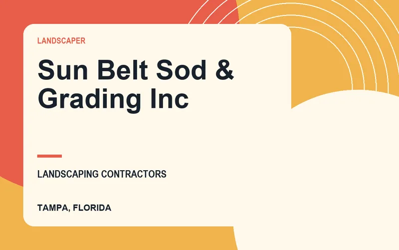 Sun Belt Sod & Grading Inc in Tampa, Florida
