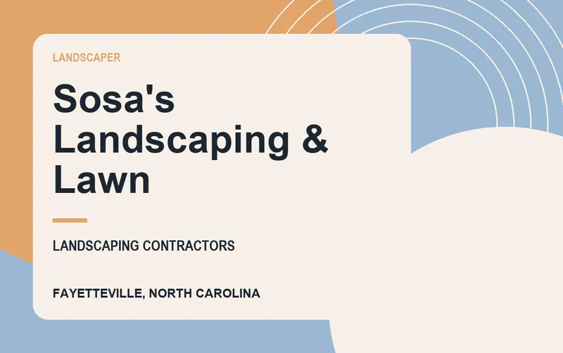 Sosa's Landscaping & Lawn in Fayetteville, North Carolina