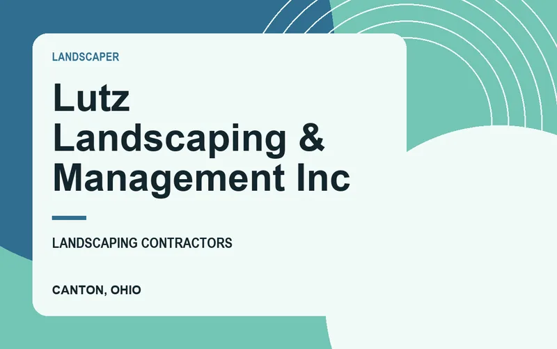 Lutz Landscaping & Management Inc in Canton, Ohio