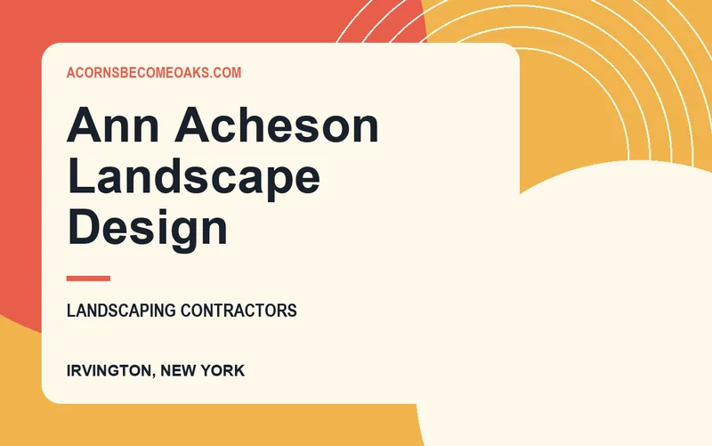 Ann Acheson Landscape Design in Irvington, New York
