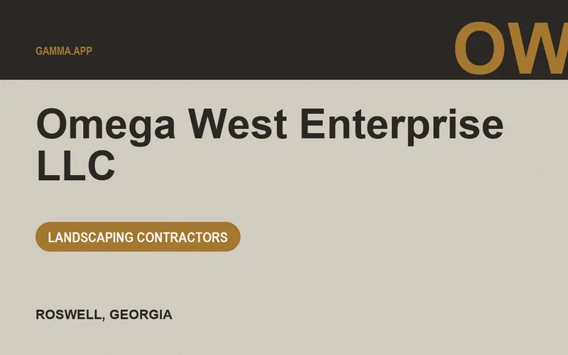 Omega West Enterprise LLC in Roswell, Georgia