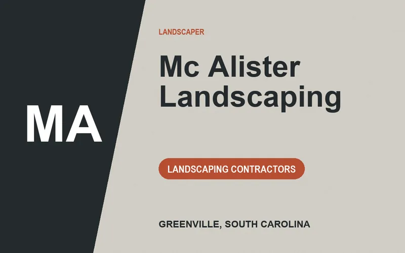 Mc Alister Landscaping in Greenville, South Carolina