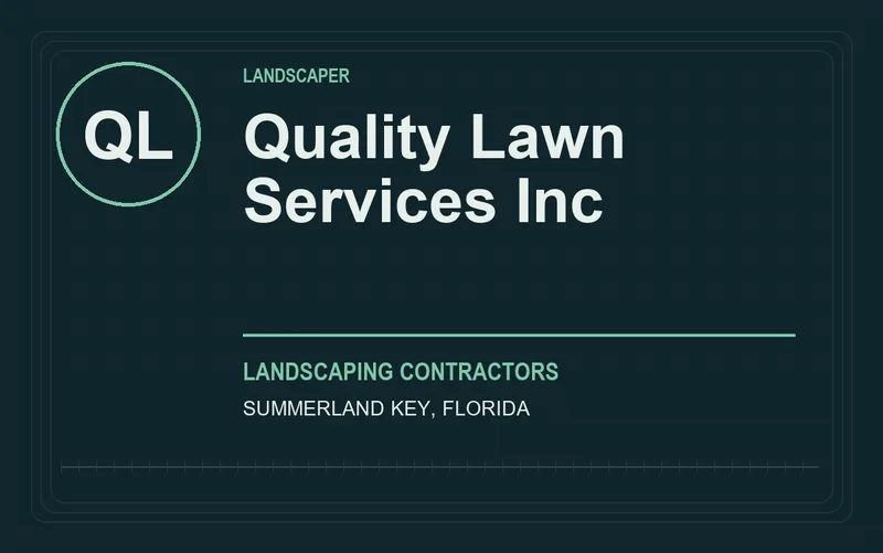 Quality Lawn Services Inc in Summerland Key, Florida