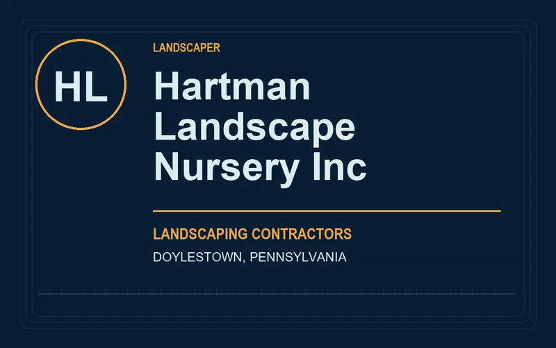 Hartman Landscape Nursery Inc in Doylestown, Pennsylvania