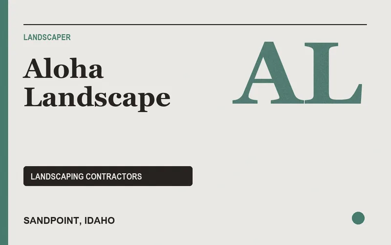 Aloha Landscape in Sandpoint, Idaho