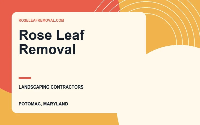 Rose Leaf Removal in Potomac, Maryland