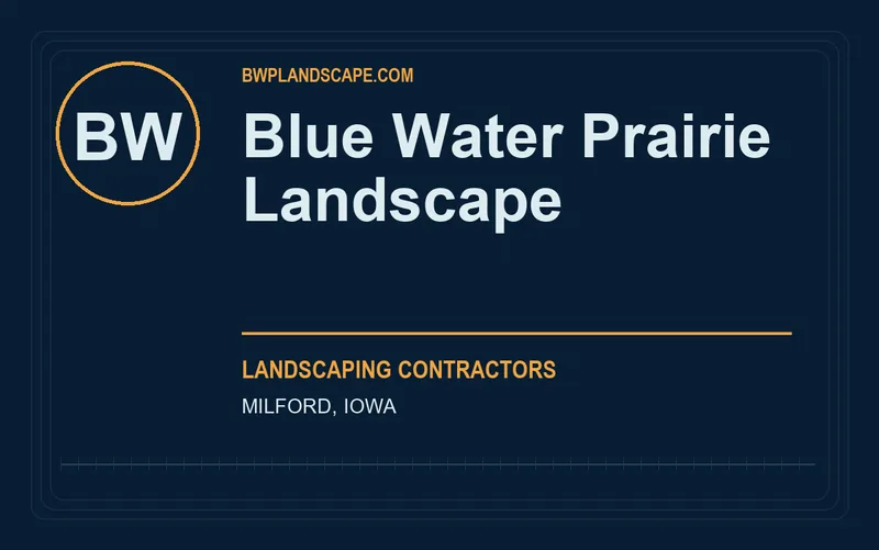 Blue Water Prairie Landscape in Milford, Iowa