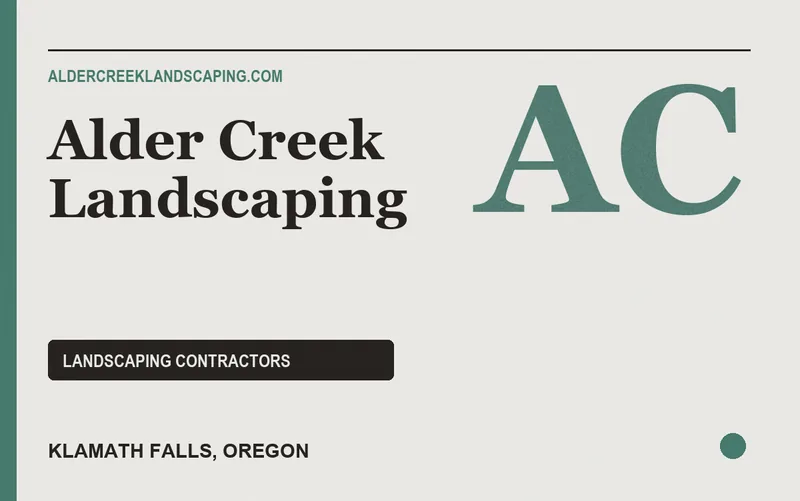Alder Creek Landscaping in Klamath Falls, Oregon