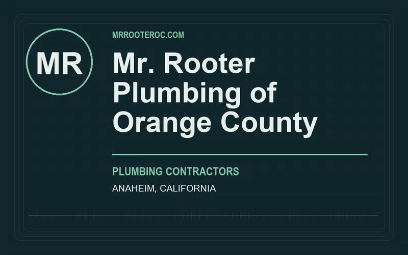 Mr. Rooter Plumbing of Orange County in Anaheim, California