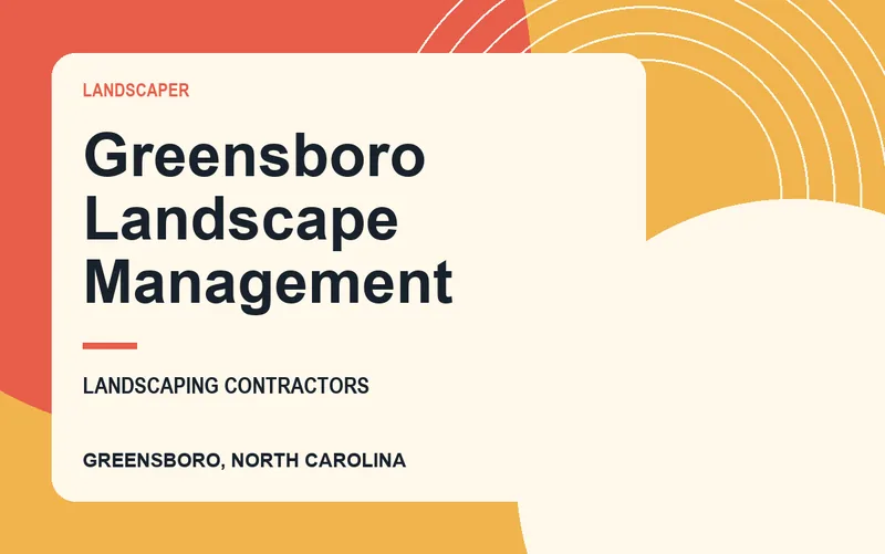 Greensboro Landscape Management in Greensboro, North Carolina