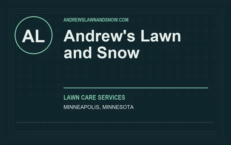 Andrew's Lawn and Snow in Minneapolis, Minnesota