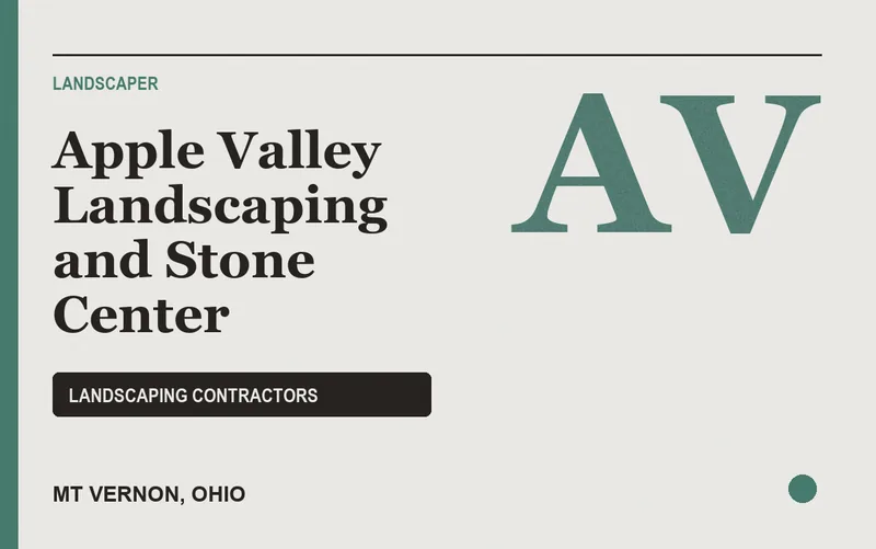 Apple Valley Landscaping and Stone Center in Mt Vernon, Ohio