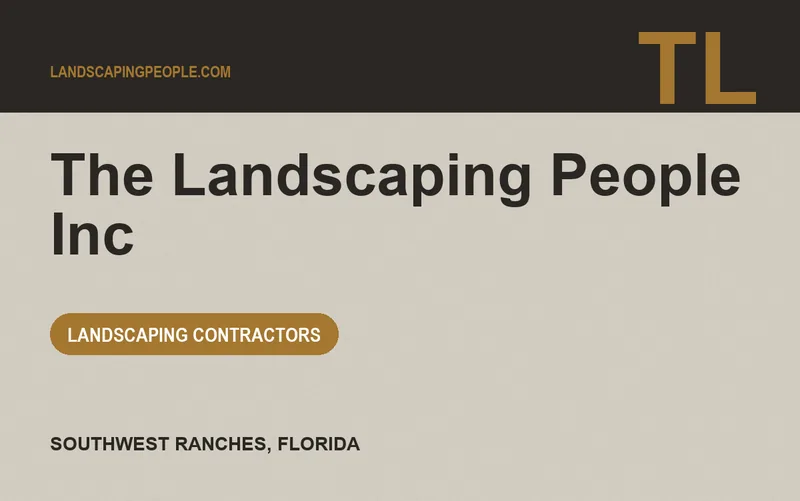 The Landscaping People Inc in Southwest Ranches, Florida