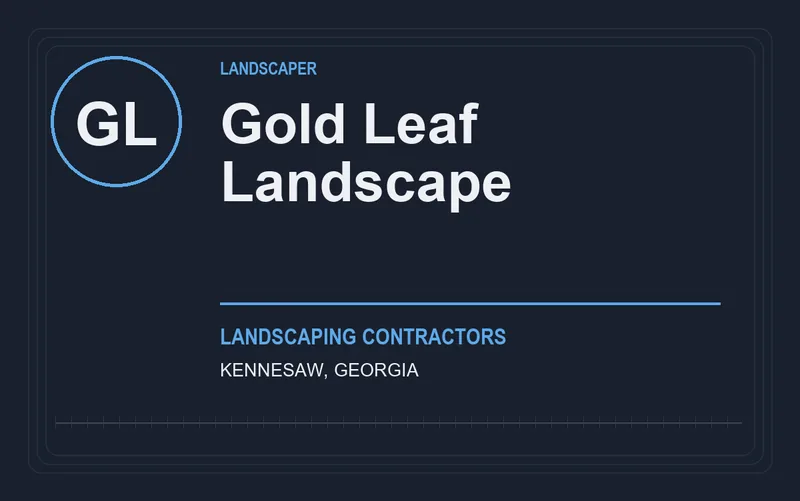 Gold Leaf Landscape in Kennesaw, Georgia