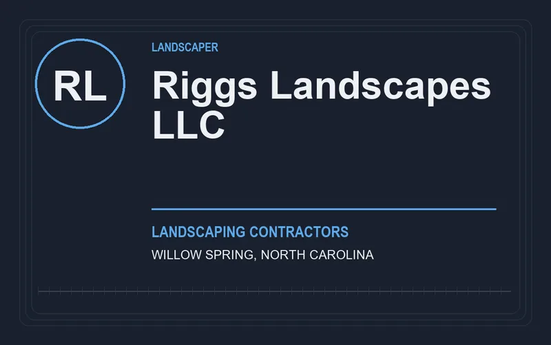 Riggs Landscapes LLC in Willow Spring, North Carolina