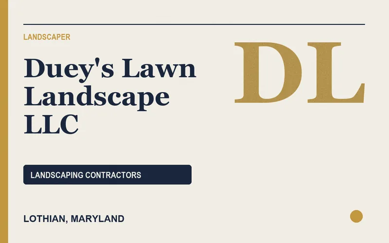 Duey's Lawn Landscape LLC in Lothian, Maryland