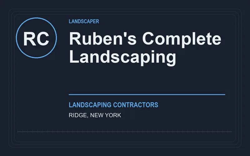Ruben's Complete Landscaping in Ridge, New York