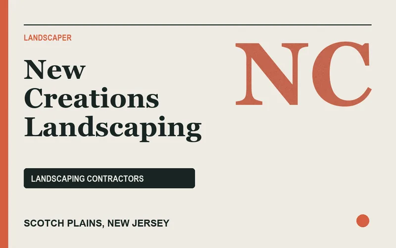 New Creations Landscaping in Scotch Plains, New Jersey