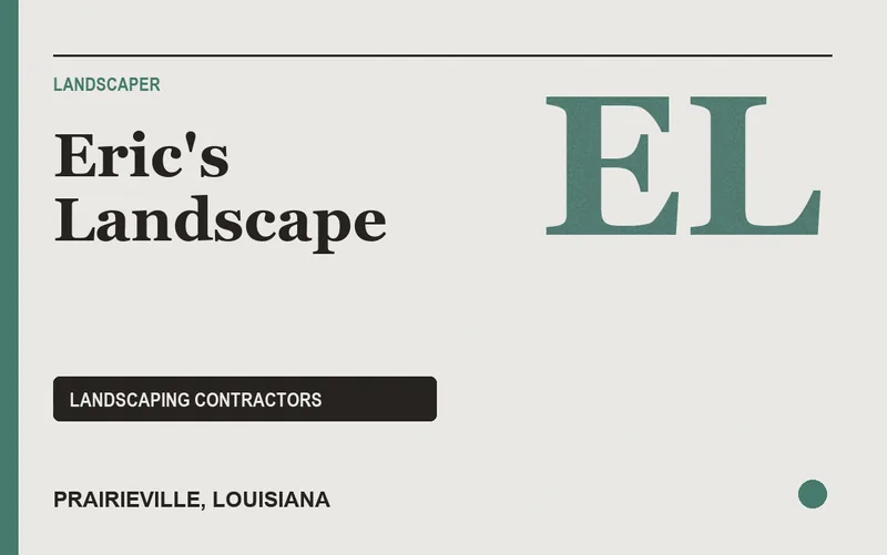 Eric's Landscape in Prairieville, Louisiana