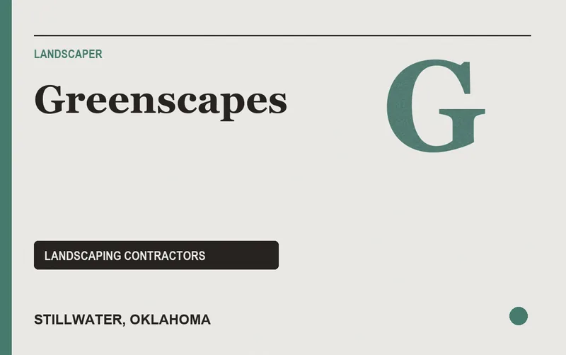 Greenscapes in Stillwater, Oklahoma