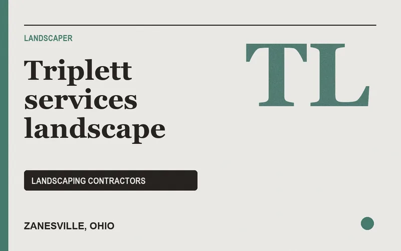 Triplett services landscape in Zanesville, Ohio