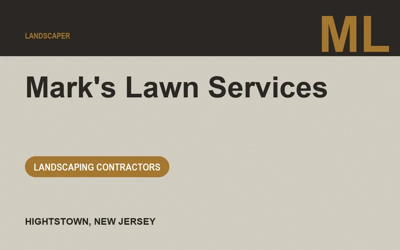 Mark's Lawn Services in Hightstown, New Jersey