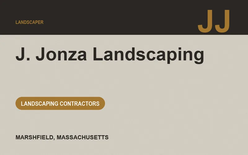 J. Jonza Landscaping in Marshfield, Massachusetts