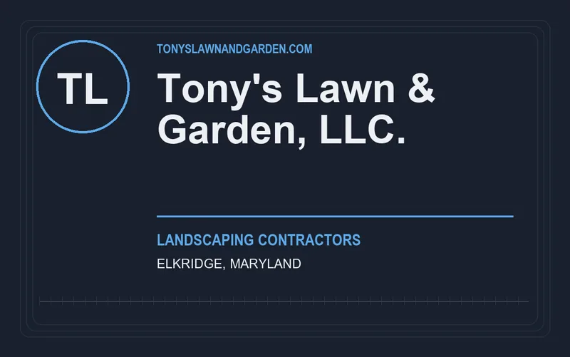 Tony's Lawn & Garden, LLC. in Elkridge, Maryland