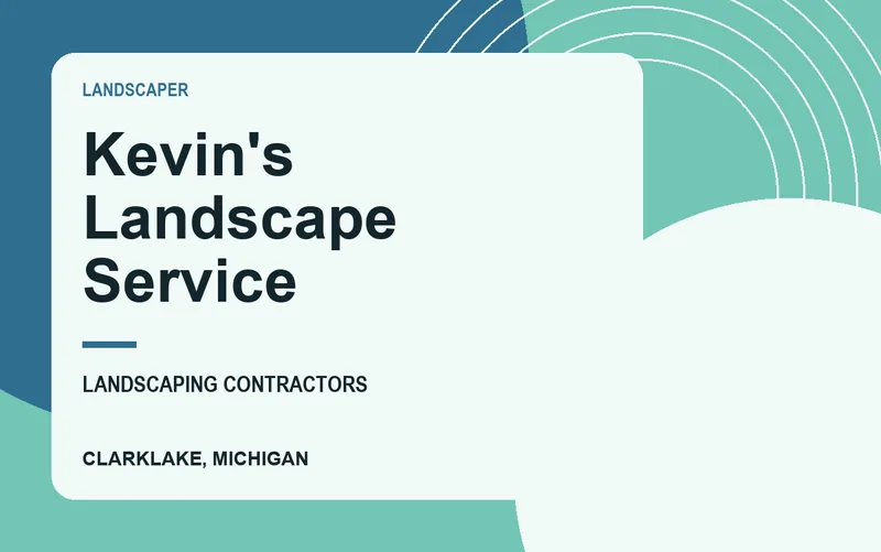 Kevin's Landscape Service in Clarklake, Michigan