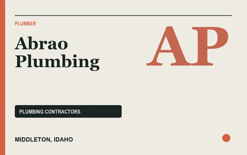 Abrao Plumbing in Middleton, Idaho
