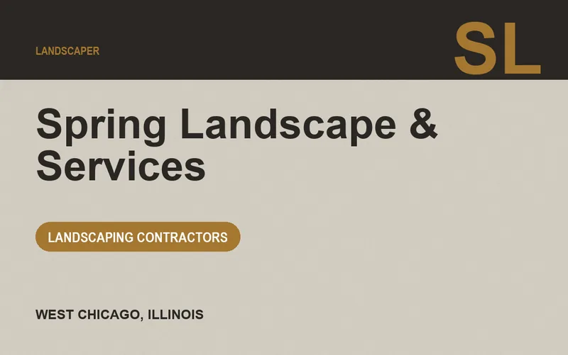 Spring Landscape & Services in West Chicago, Illinois