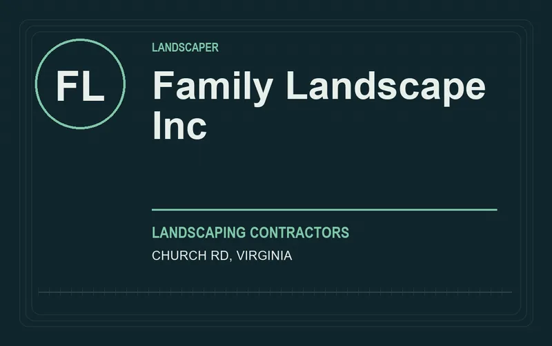 Family Landscape Inc in Church Rd, Virginia