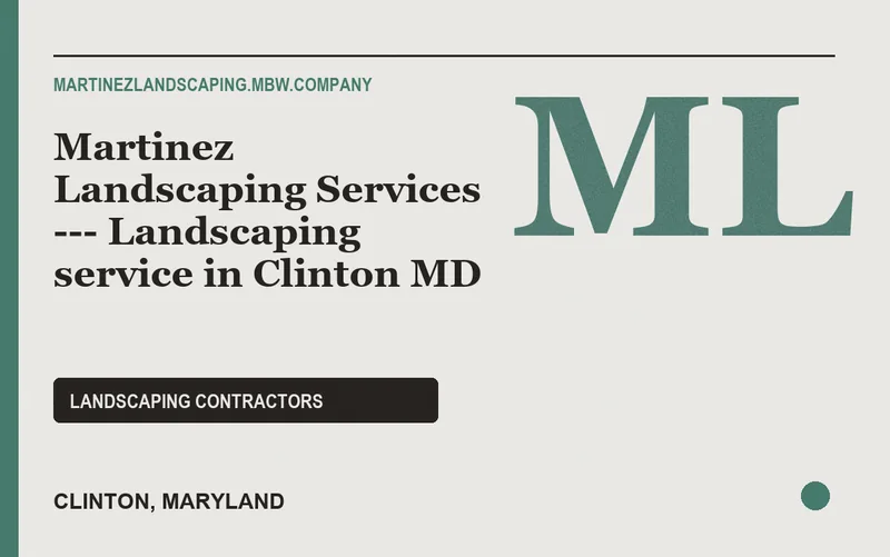 Martinez Landscaping Services --- Landscaping service in Clinton MD in Clinton, Maryland